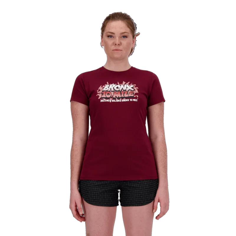 New Balance Women's Bronx 10 Mile Graphic T-Shirt Rayon Fabric Velvet Fabric Corduroy Fabric New Balance Women's Bronx 10 Mile Graphic T-Shirt Rayon Fabric Velvet Fabric Corduroy Fabric