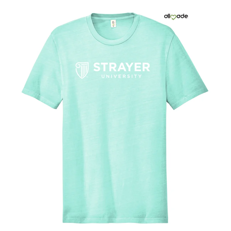 NEW STRAYER Allmade® Unisex Mineral Dye Organic Cotton Tee - Saltwater Blue Chenille Blend Fleece Blend Nylon Blend NEW STRAYER Allmade® Unisex Mineral Dye Organic Cotton Tee - Saltwater Blue Chenille Blend Fleece Blend Nylon Blend