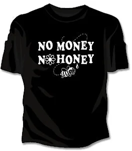 No Money No Honey Girls T-Shirt Mesh Fabric Canvas Fabric Denim Fabric