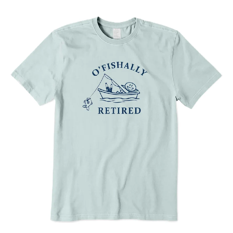 O'fishally Retired T-Shirt Seamless Knitted Crochet
