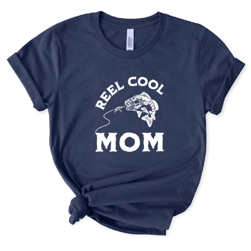 Reel Cool Mom T-Shirt for Women Hooded Caped Shawl Collar