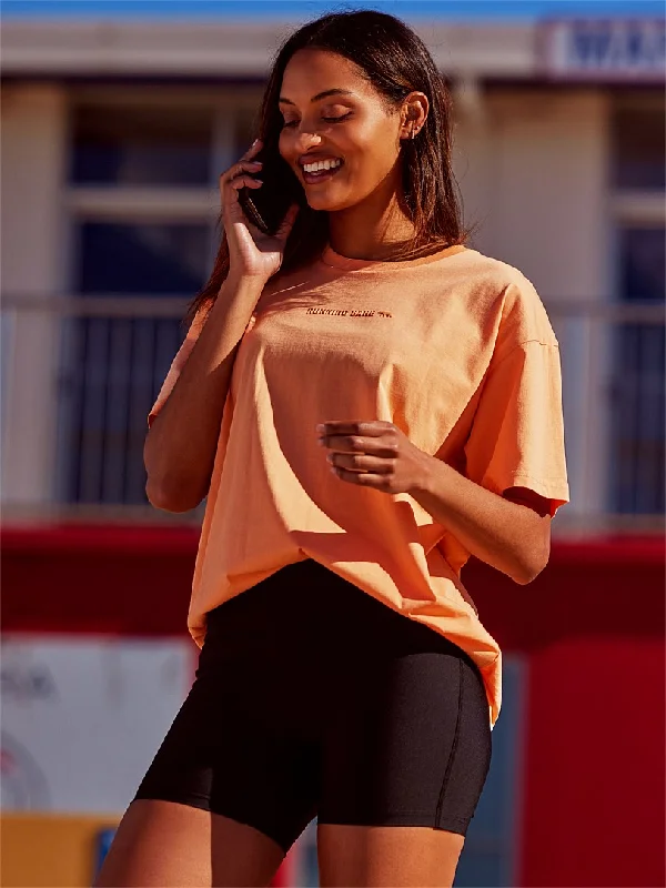 Running Bare Hollywood 4.0 90's Relax Tee | Sunset Iron Safe Non-Iron Wrinkle Free