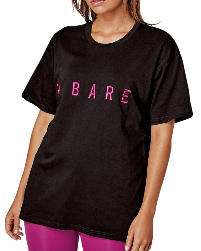 Running Bare Hollywood 90's Relax Tee | Black Knit Fabric Woven Fabric Fleece Fabric Running Bare Hollywood 90's Relax Tee | Black Knit Fabric Woven Fabric Fleece Fabric