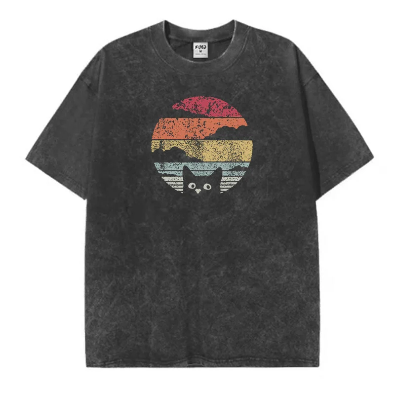 Sunset By The Lake vintage T-Shirt Lace Blend Ribbed Blend Corduroy Blend