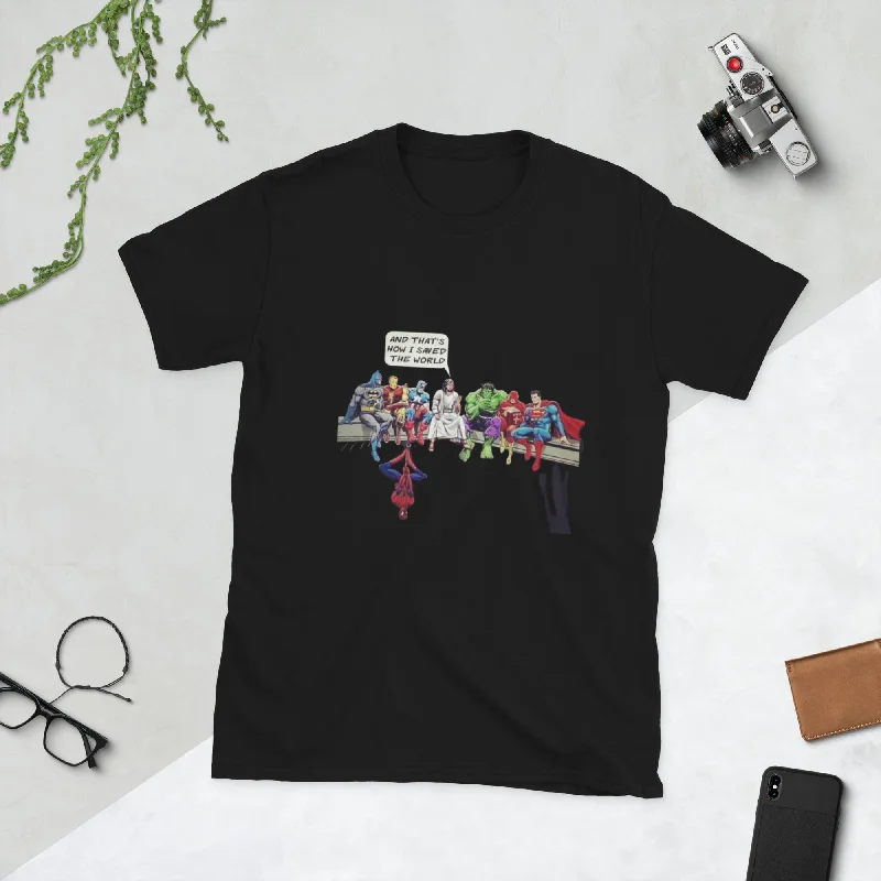 Super hero Short-Sleeve Unisex T-Shirt Machine Wash Dry Clean Hand Wash
