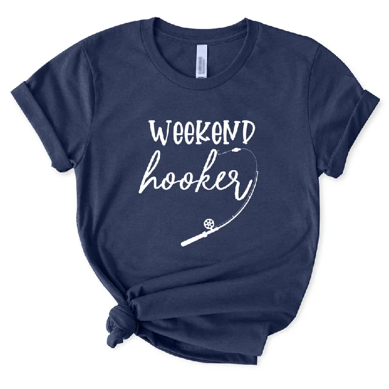 Weekend Hooked T-Shirt for Women Fitted T-Shirt Seamless Stretchy