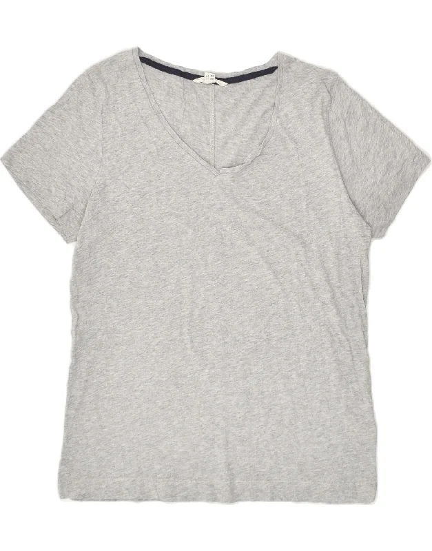 WHITE STUFF Womens T-Shirt Top UK 12 Medium Grey Cotton Mesh Fabric Canvas Fabric Denim Fabric WHITE STUFF Womens T-Shirt Top UK 12 Medium Grey Cotton Mesh Fabric Canvas Fabric Denim Fabric