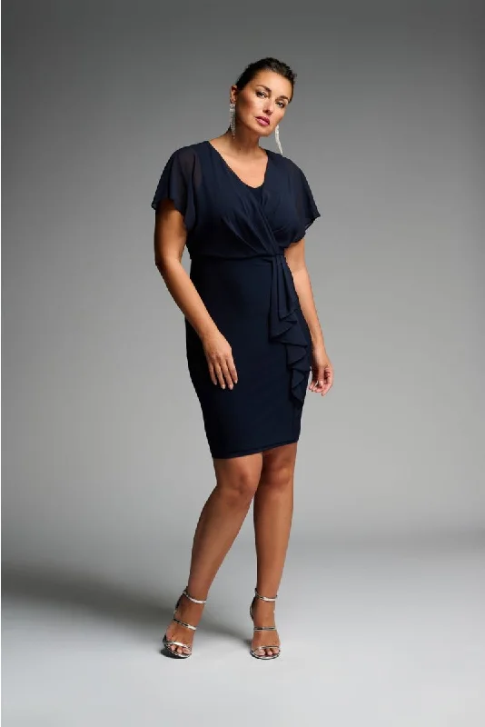 Midnight Blue Wrap Dress