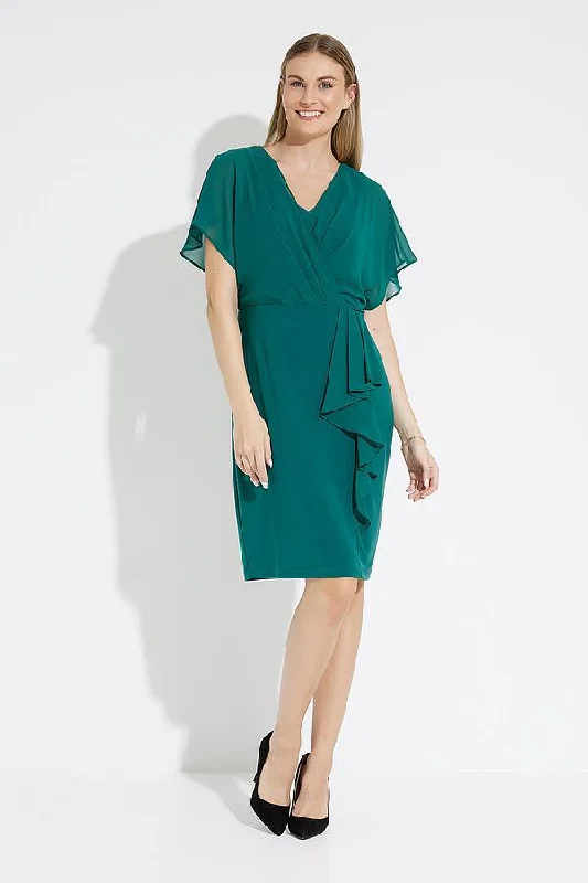 Emerald Green Wrap Dress