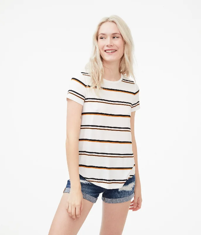 Aeropostale Seriously Soft Striped Crew Tee