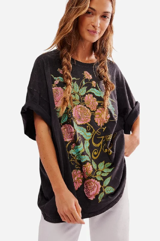 Daydreamer LA Grateful Dead Rose Oversized Tee