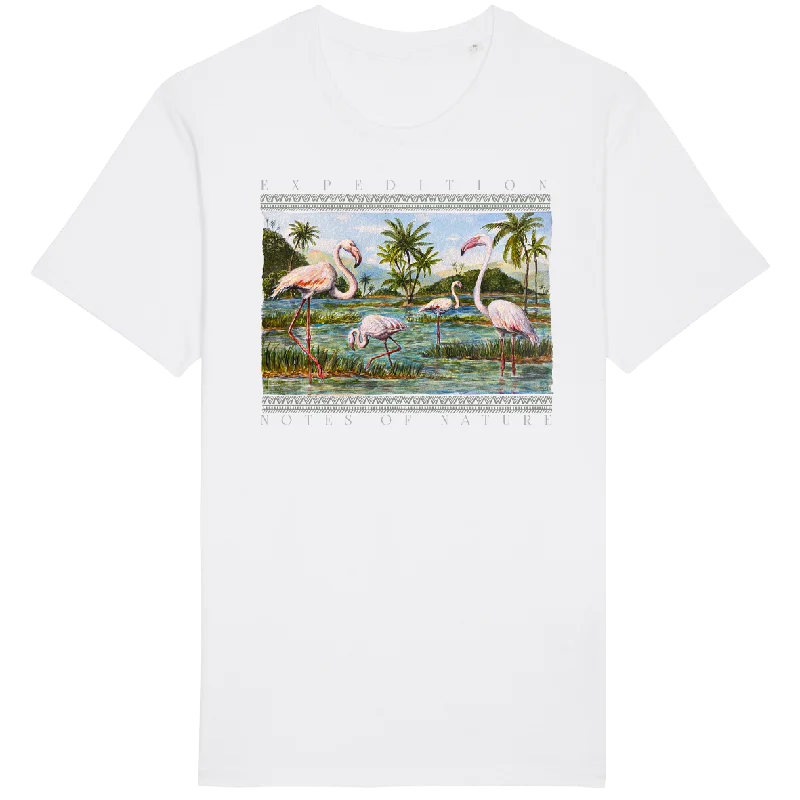 T-SHIRT  WOMEN "FLAMINGOS NOTES"