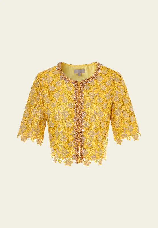 Prestige Cropped Jacket Cardigan Sweater Pullover