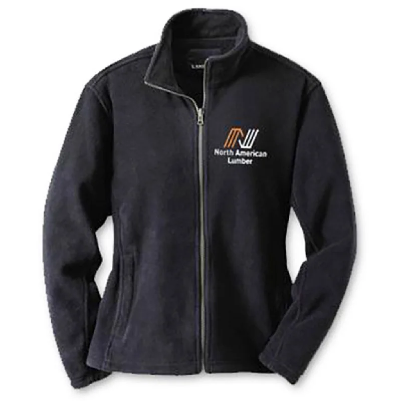 Women's NAL Trimark Fleece Jacket Boat Neck Shawl Collar Notched Collar