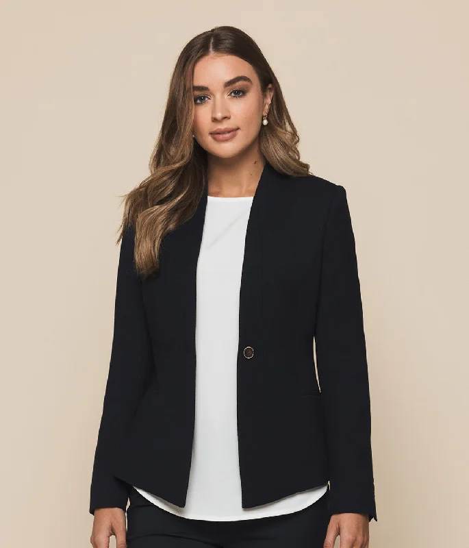 Bronte 2105WJ Women's Textured Crop Jacket Trench Coat Raincoat Waterproof Jacket