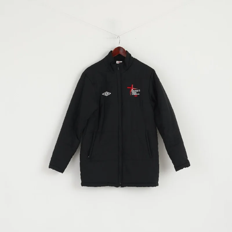 Umbro Women S Long Jacket Black St.George's Park Padded National Football Coat Rayon Jacket Velvet Jacket Corduroy Jacket