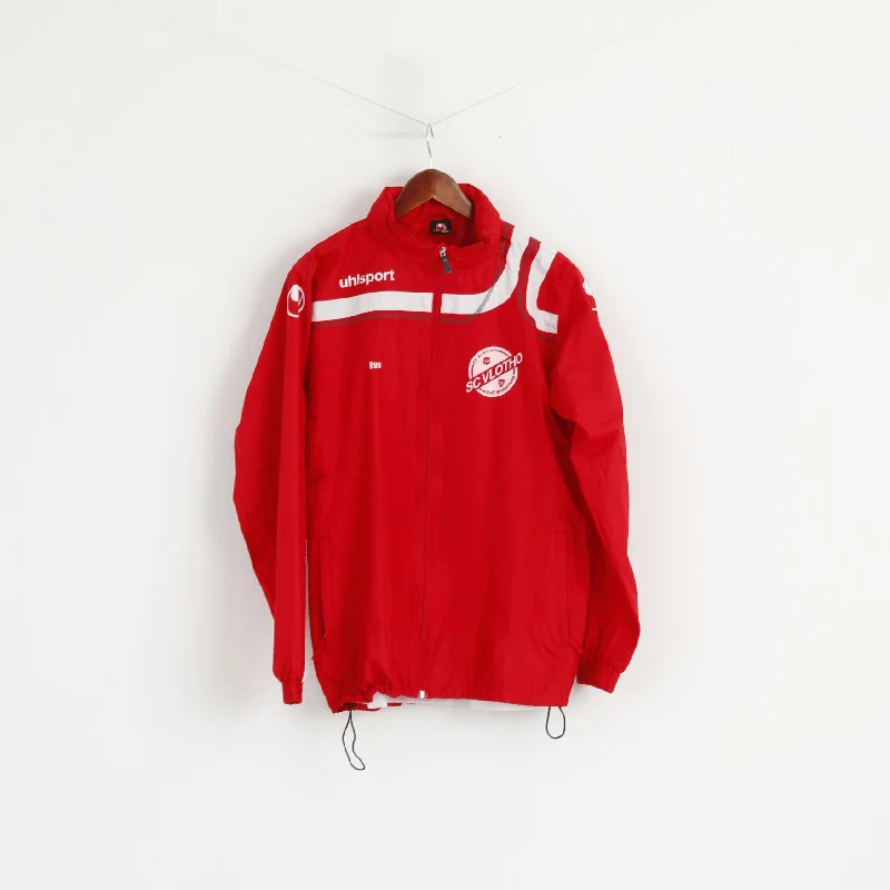 Uhlsport Women M Jacket Red FC Arminia Sus Winterberg SC Vlotho Eva Football Top Print Jacket Jacquard Jacket Patchwork Jacket