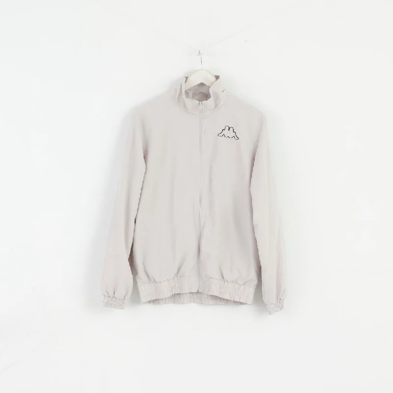 KAPPA Women L Jacket Grey Bomber Activewear Zip Up Mesh Lined Top Bomber Jacket Anorak Windbreaker KAPPA Women L Jacket Grey Bomber Activewear Zip Up Mesh Lined Top Bomber Jacket Anorak Windbreaker