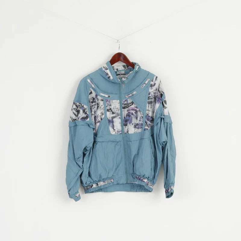 RODEO C&A Women 42 L Jacket Sea Green Nylon Waterproof Festival Vintage Top Satin Jacket Silk Jacket Chiffon Jacket