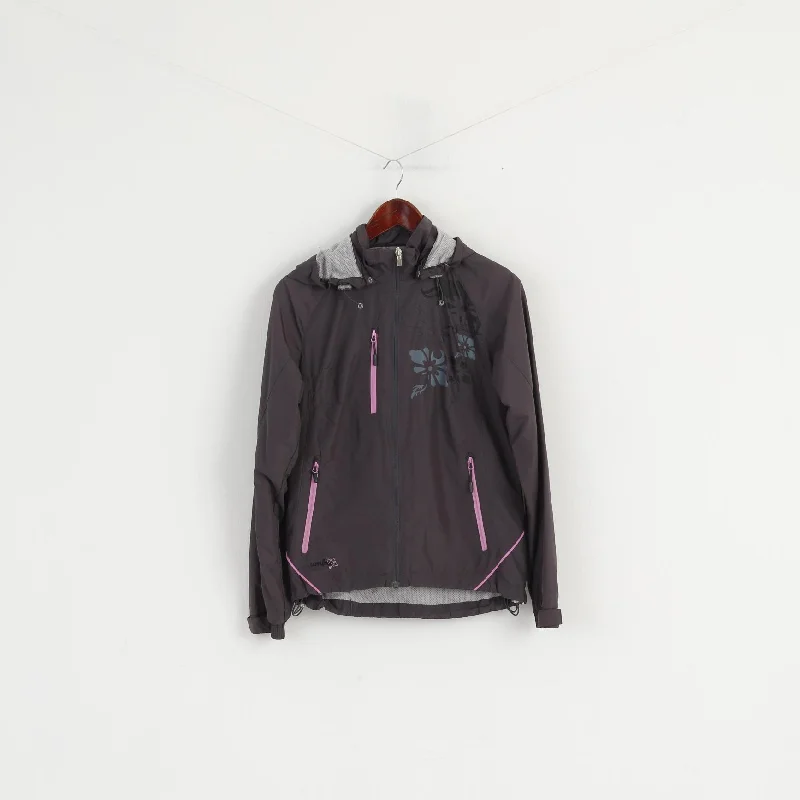 Umbro Women 36 XS Jacket Plum Sport Hooded Windcheater Full Zipper Top Fleece Jacket Down Jacket Parka