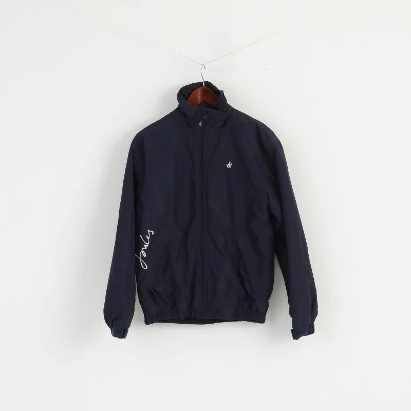 Joules Women 10 S Jacket Navy Blue Full Zipper Polo England Classic Top Corduroy Jacket Velvet Jacket Brocade Jacket