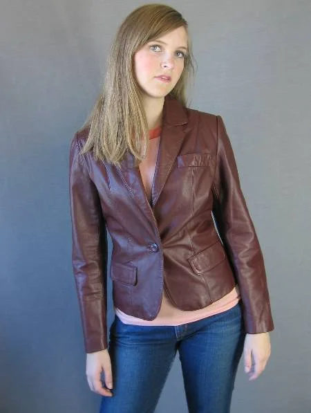 Women's 70s Jacket Cropped Leather Vintage Curvy Blazer Medium Wilsons VFG Satin Jacket Silk Jacket Chiffon Jacket