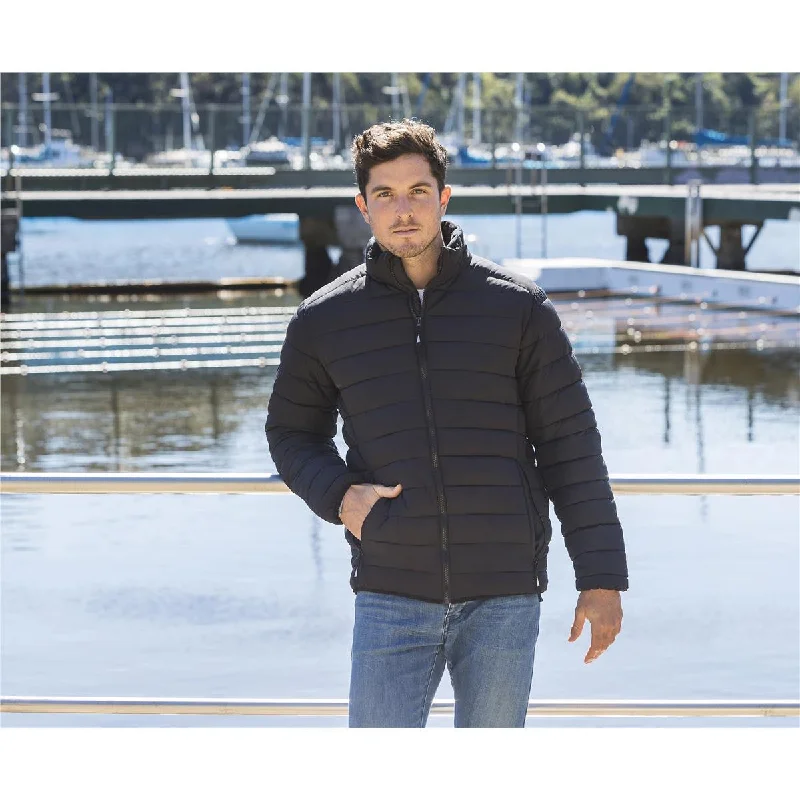 Hudson Unisex Puffer Jacket Zip Front Button Front Snap Front