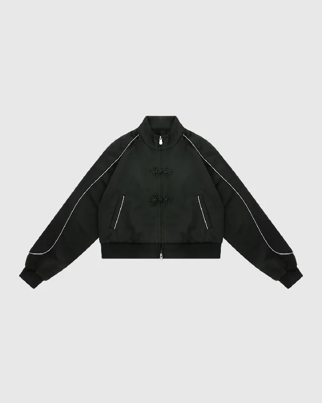 Knot Your Average Cropped Jacket Insulated Jacket Fitted Jacket Loose Jacket