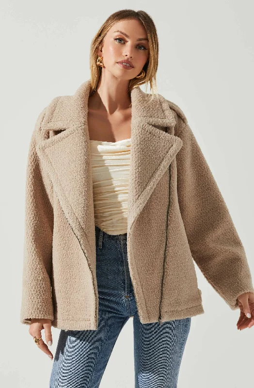 Layne Oversized Moto Jacket Fitted Jacket Loose Jacket Oversized Jacket