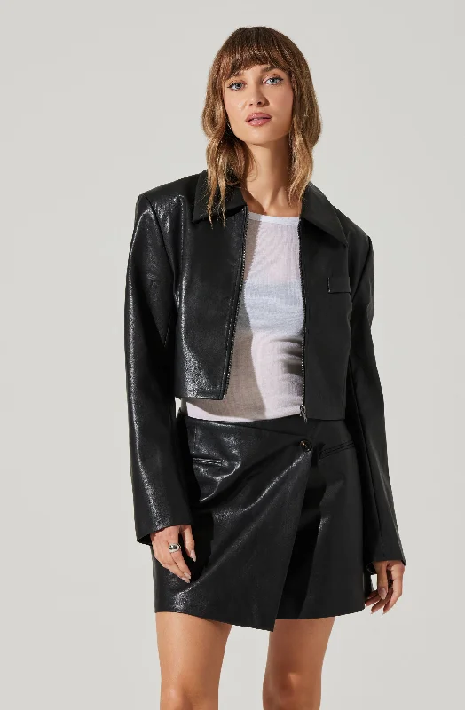 Lindsay Cropped Jacket Trench Coat Raincoat Waterproof Jacket