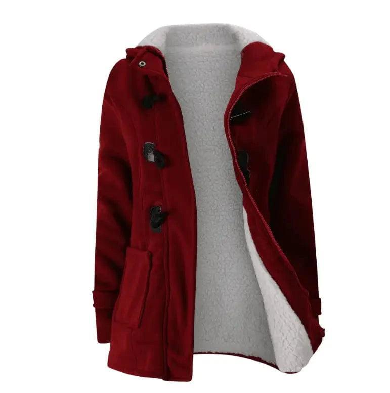 Wine red with wool