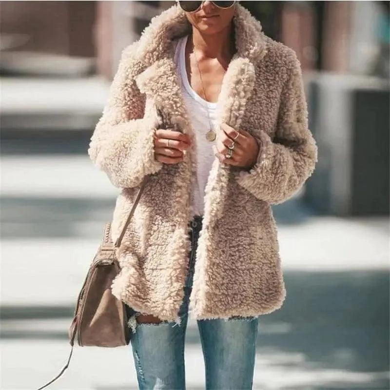 Long sleeve jacket cardigan Wool Fabric Cashmere Fabric Tweed Fabric