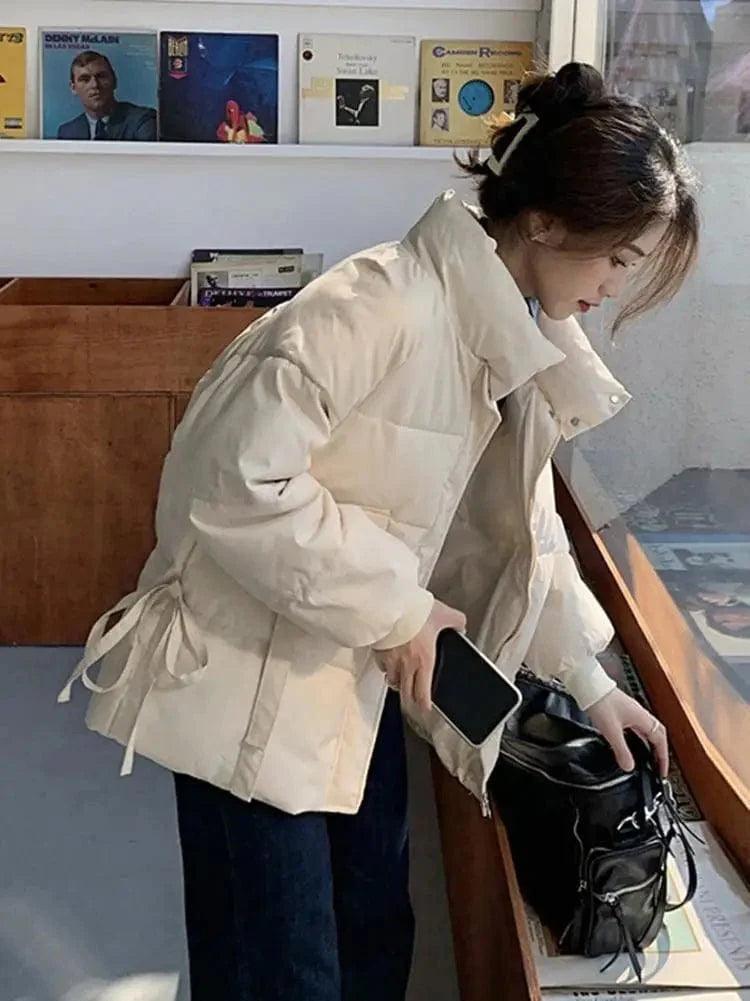 Parka Jacket Women's Autumn Winter New Style Korean Loose Appliqued Jacket Beaded Jacket Sequined Jacket Parka Jacket Women's Autumn Winter New Style Korean Loose Appliqued Jacket Beaded Jacket Sequined Jacket