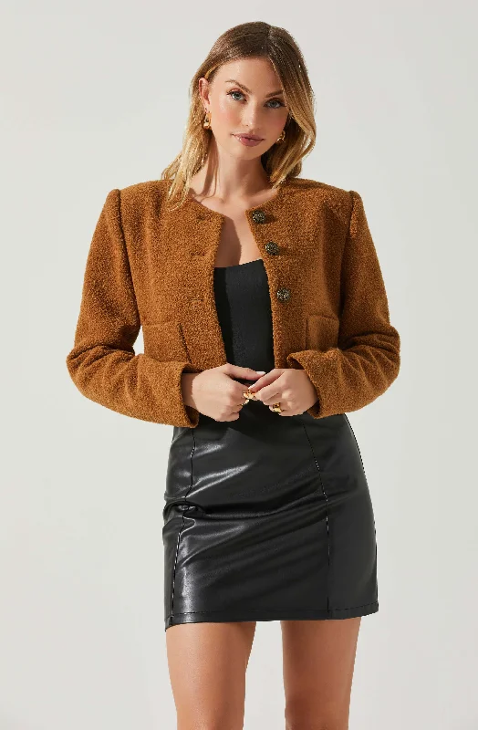Lyssa Cropped Jacket Wool Jacket Cashmere Jacket Tweed Jacket