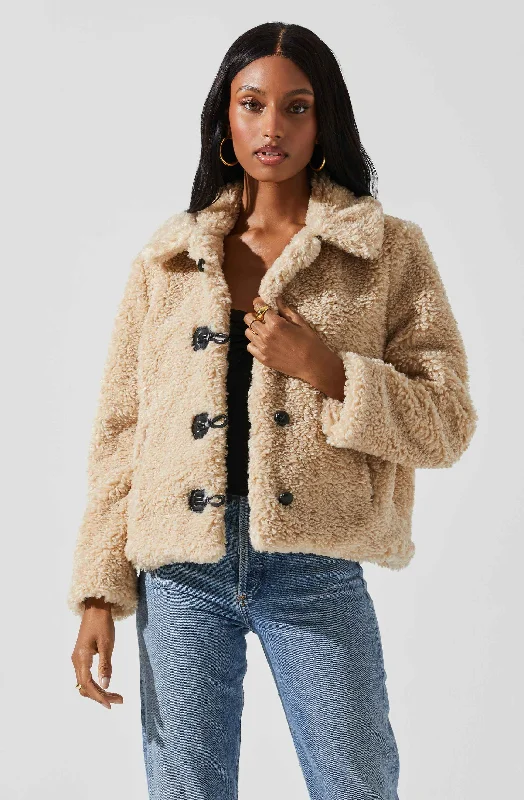 Miley Faux Sherpa Jacket Jacket Blazer Coat