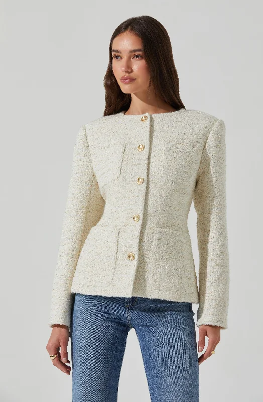 Sarae jacket Welt Pockets Slit Pockets Flap Pockets