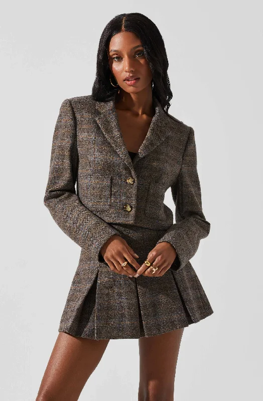 Siarah Cropped Jacket Insulated Jacket Fitted Jacket Loose Jacket