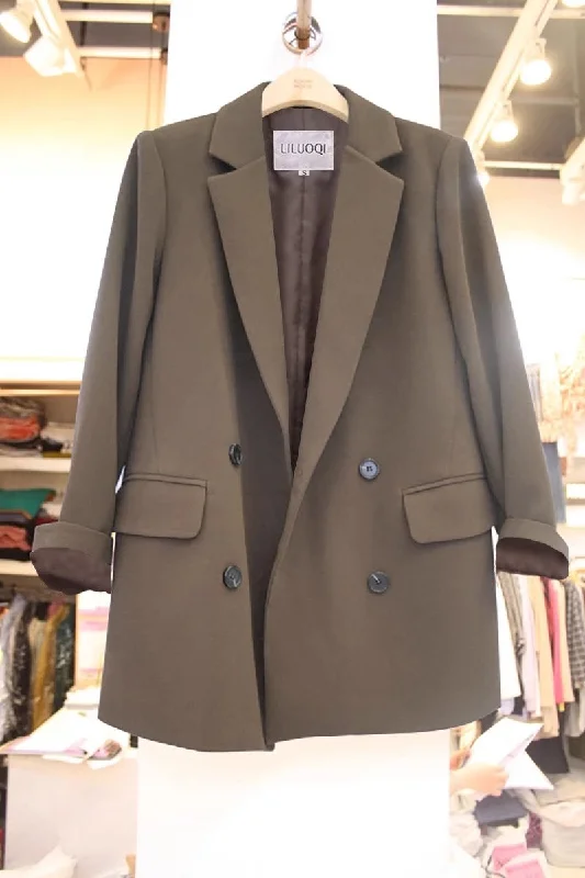 suit jacket for women casual women's suit       S3478 Front Pockets Side Pockets Patch Pockets