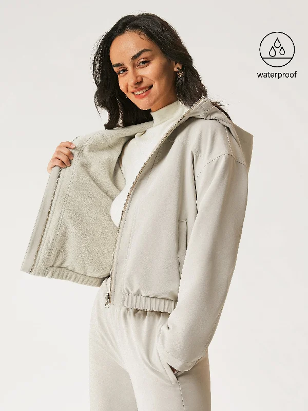 Water-Proof Fleece Reversable Hooded Jacket Ribbed Jacket Pleated Jacket Ruffled Jacket