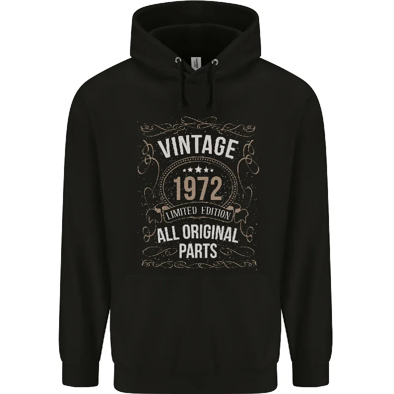52nd Birthday Limited Edition 1972 Mens 80% Cotton Hoodie Hoodie with Hem Lace Feminine Delicate 52nd Birthday Limited Edition 1972 Mens 80% Cotton Hoodie Hoodie with Hem Lace Feminine Delicate