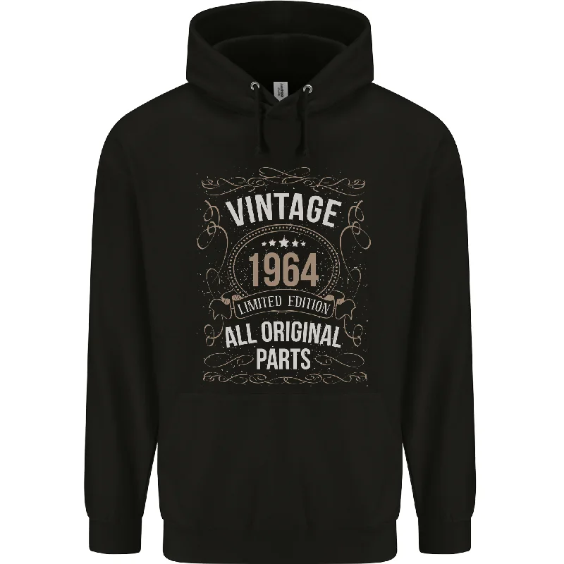 60th Birthday Limited Edition 1964 Mens 80% Cotton Hoodie Hoodie with Drop Shoulder Relaxed Streetwear
