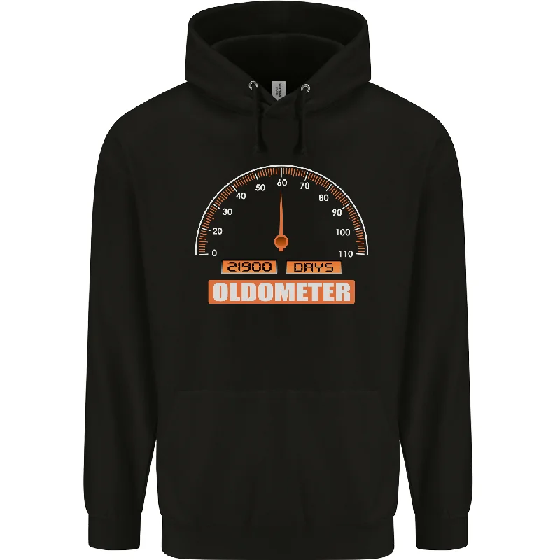 60th Birthday 60 Year Old Ageometer Funny Mens 80% Cotton Hoodie Hoodie with Elastic Waist Stretchable Comfortable