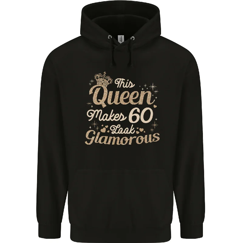 60th Birthday Queen Sixty Years Old 60 Mens 80% Cotton Hoodie Hoodie with Double Zipper Versatile Adjustable 60th Birthday Queen Sixty Years Old 60 Mens 80% Cotton Hoodie Hoodie with Double Zipper Versatile Adjustable