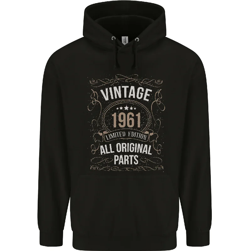 63rd Birthday Limited Edition 1961 Mens 80% Cotton Hoodie Hoodie with Pocket Utility Practical 63rd Birthday Limited Edition 1961 Mens 80% Cotton Hoodie Hoodie with Pocket Utility Practical