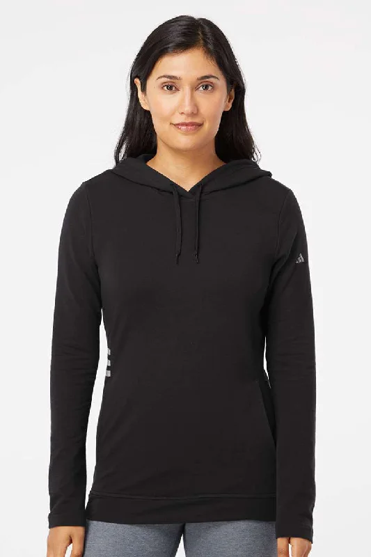 Adidas Womens Hooded Sweatshirt Hoodie - Black