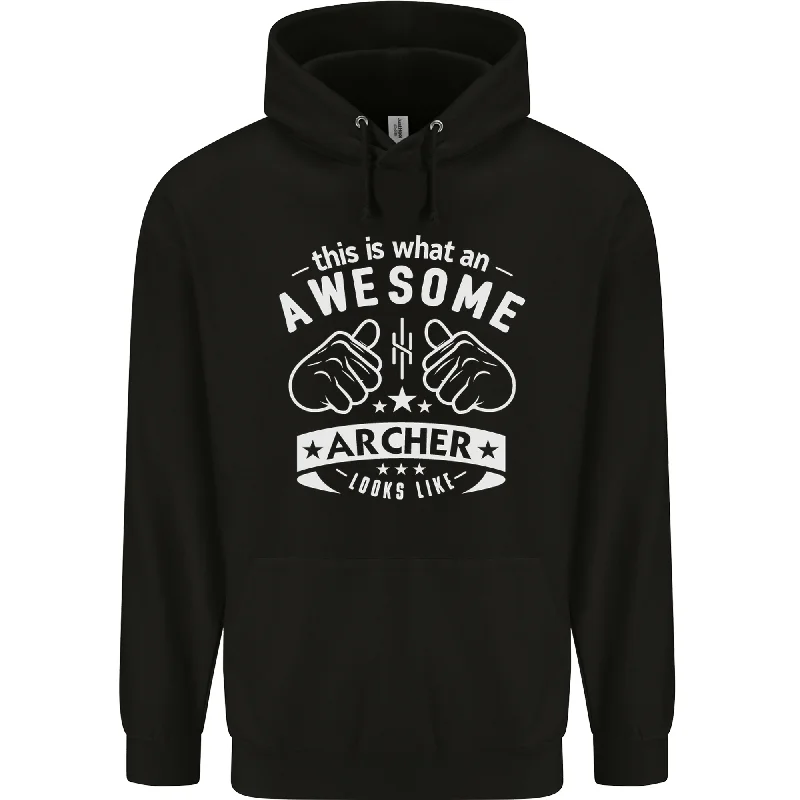 An Awesome Archer Looks Like Archery Mens 80% Cotton Hoodie