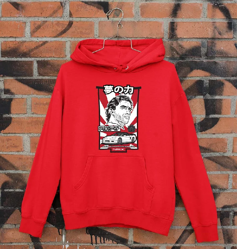 Ayrton Senna Unisex Hoodie for Men/Women Hoodie with Puffed Sleeves Voluminous Trendy