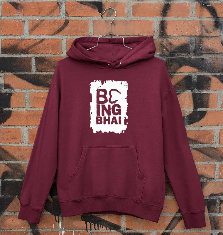 Being Bhai Unisex Hoodie for Men/Women Hoodie with Stripes Bold Sporty