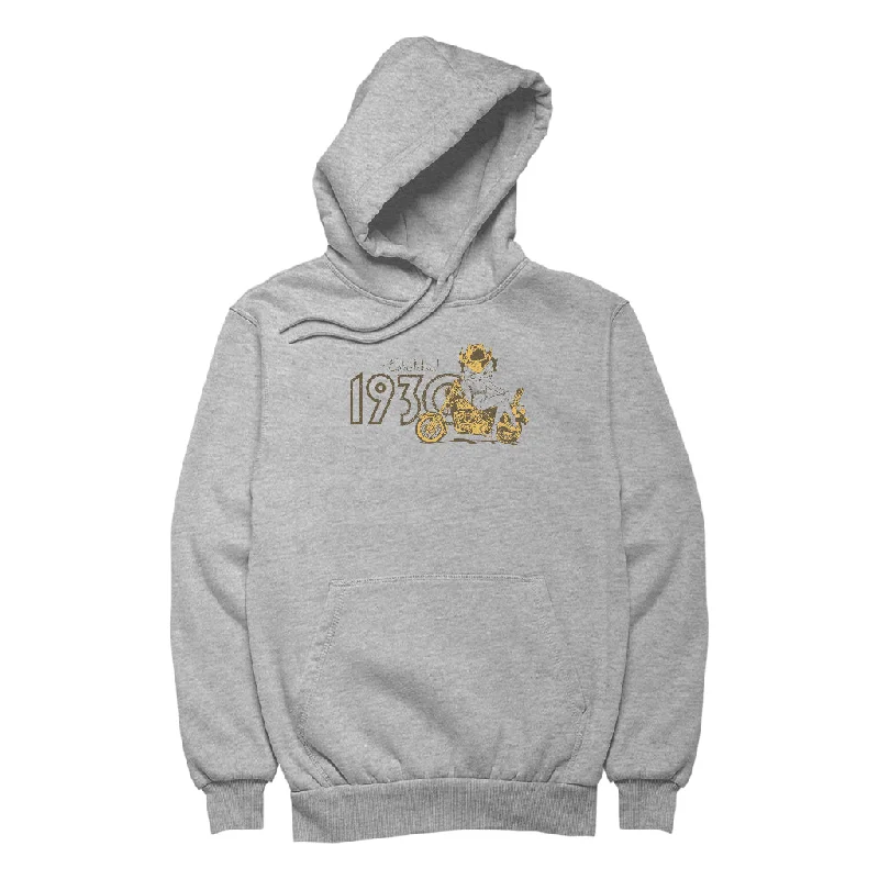 Betty Boop Biker Betty Established 1930 Women's Hooded Sweatshirt Hoodie with Elastic Cuffs Stretchable Comfortable Betty Boop Biker Betty Established 1930 Women's Hooded Sweatshirt Hoodie with Elastic Cuffs Stretchable Comfortable
