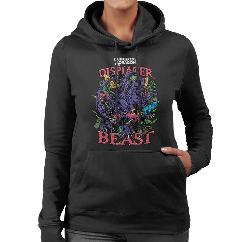 Dungeons & Dragons Displacer Beast Women's Hooded Sweatshirt Hoodie with Elastic Waist Stretchable Comfortable Dungeons & Dragons Displacer Beast Women's Hooded Sweatshirt Hoodie with Elastic Waist Stretchable Comfortable